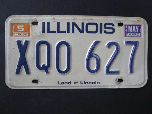 Original American license plate, must have for your bar or mancave