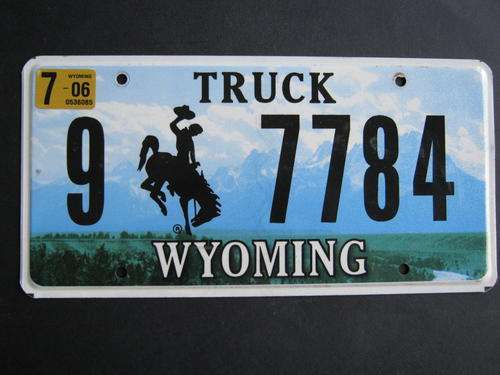 Original American license plate, must have for your bar or mancave
