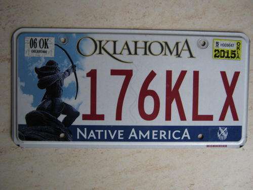 Original American license plate, must have for your bar or mancave