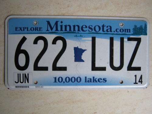 Original American license plate, must have for your bar or mancave