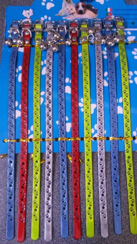 Collars for small dogs or cats, with bell (bright neon colours)