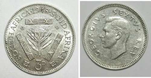 1948 - 3 Pence - George VI - can be uncirculated - beautiful coin