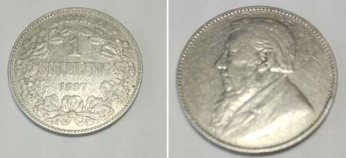 1897 ZAR Paul Kruger One Shilling