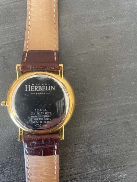 Michel Herbelin Men`s Gold Watch