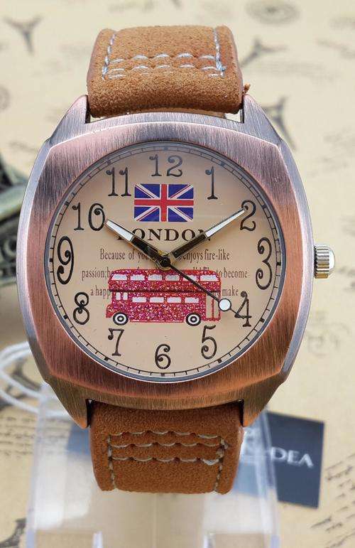 London Modern Idea Watch Design (Rustic Strap)