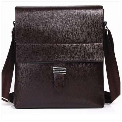 POLO VIDENG (Vintage) Composite Brown Leather Shoulder / Crossbody Bag