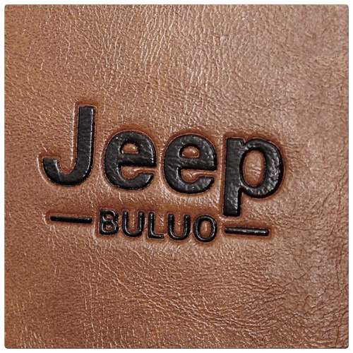 JEEP BULUO Composite Brown Leather Shoulder / Crossbody Bag