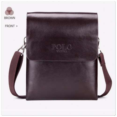 POLO Vicuna (small) Composite Brown Leather Shoulder / Crossbody Bag