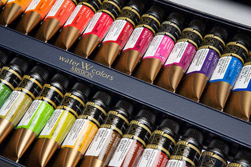 Watercolor 34 Color Set - 15ml Tubes - Mijello Mission Gold