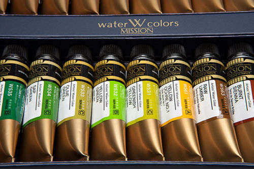 Watercolor 34 Color Set - 15ml Tubes - Mijello Mission Gold