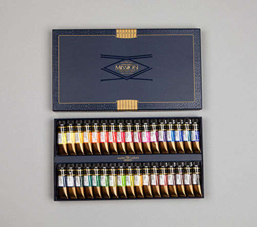 Watercolor 34 Color Set - 15ml Tubes - Mijello Mission Gold