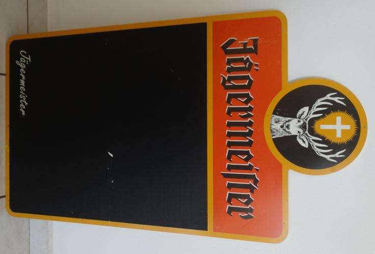 Jagermeister Chalkboard Sign. BIG !!Original Collectors Item 90cm X 49cm Awesome item!! R1 start