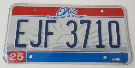 USA Licence Plate- Ohio !! Great condition!! Number Plate - Crazy R1 Start!!