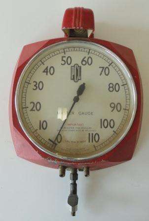 PCL Garage/ Service Station Air Guage- Made in England!! Mobil/ Pegasus??  Art Deco