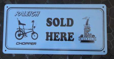 Raleigh Chopper Sign- Stunning!! Great for your Bar or Man Cave!!