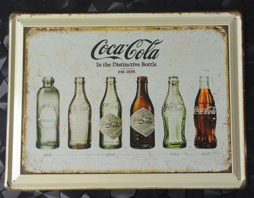 Coca Cola Bottle Metal / Tin Sign- LARGE 30cm x 40cm!!!Cheap Shipping!
