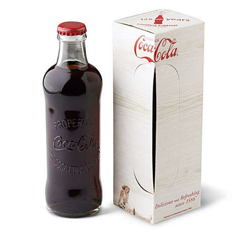 UK Coca Cola Hutchinson Bottle 125 Yr Anniversary Limited Edition-Rare