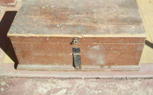 #For the restorer# Wooden Chest/Kist/Toolbox 86 x 41 x 36 cm high