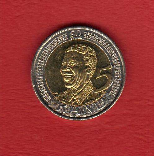 Mandela 2008 R5 - 90th Birthday - UNC - A/UNC - grade for yourself