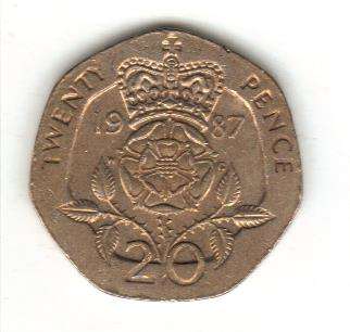 UK Great Britain 1987 TWENTY PENCE