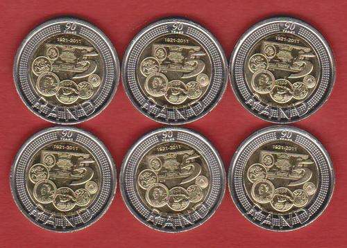 6 x Mandela SARB R5  - Direct from sealed mint bag - UNC ? - grade for yourself