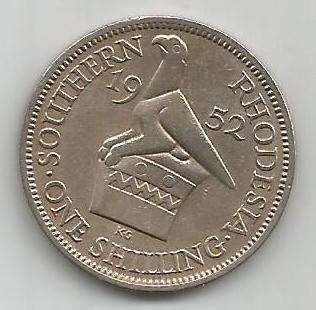 Southern Rhodesia 1952  1 Shilling - Scan of actual coin - UNC ?? -  grade for yourself