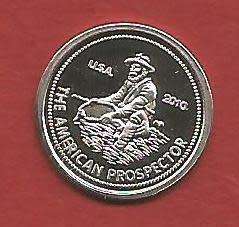 USA 2010 THE AMERICAN PROSPECTOR - RISING SUN - ONE GRAM 999 FINE SILVER - 5 available-bid per coin