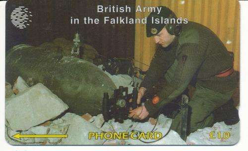 Military used phonecards: Falkland Islands: Royal Engineers