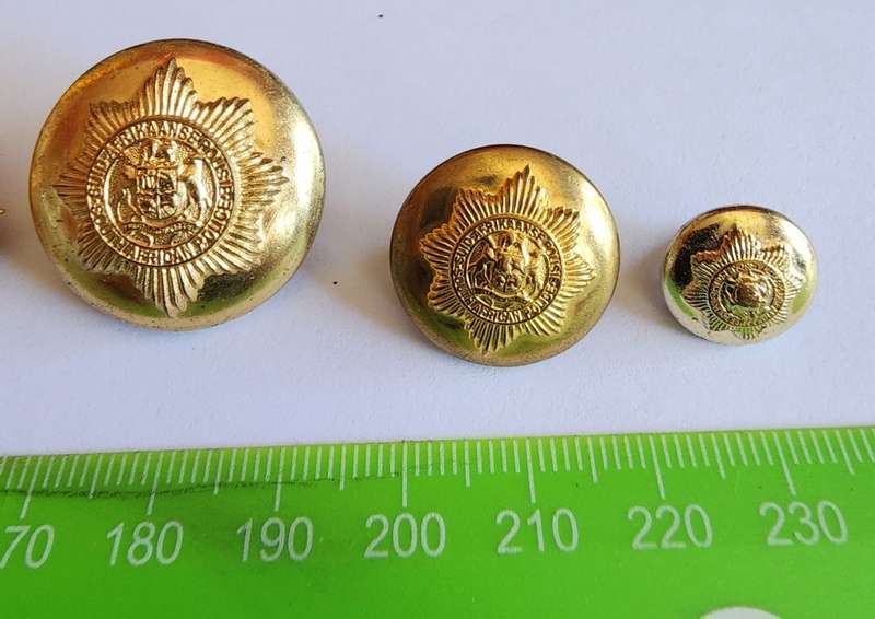 South African Police Service: Badge and button collection
