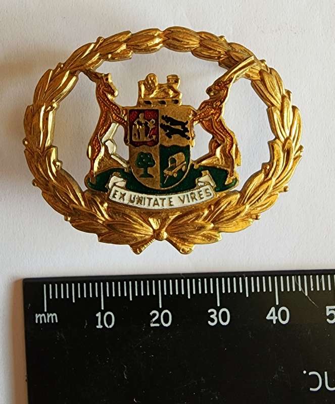 South African Defence Force: RSM Metal Badge