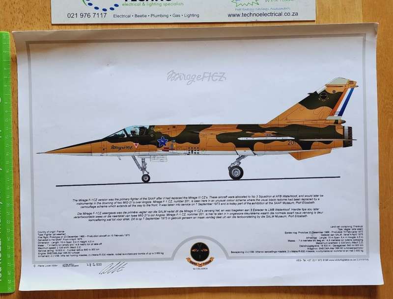 Mirage F1CZ Limited Edition Print: Signed