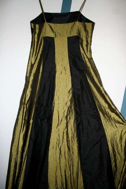 KELSO Beautiful Evening Gown (black and green)