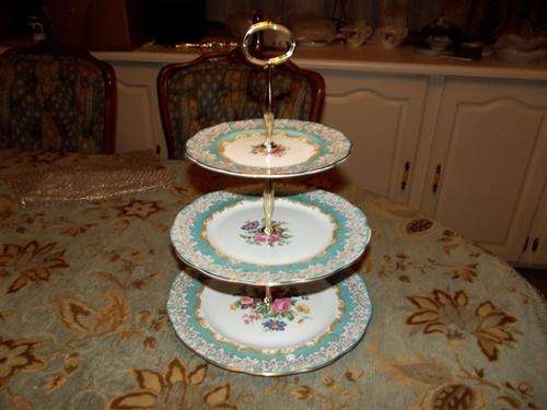 Royal Albert  Enchantment Tea Set 3 tier cake stand in immaculate condition.