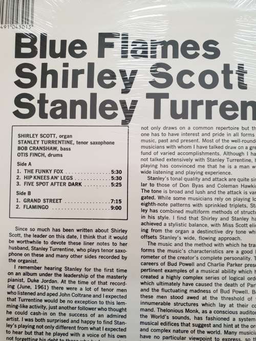SHIRLEY SCOTT & STANLEY TURRENTINE Blue Flames (New & sealed)
