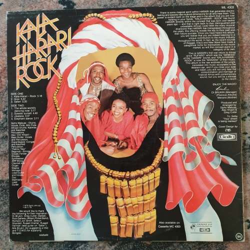 HARARI Kalaharari Rock (Excellent/Excellent)) VERY RARE - COLLECTORS' ITEM