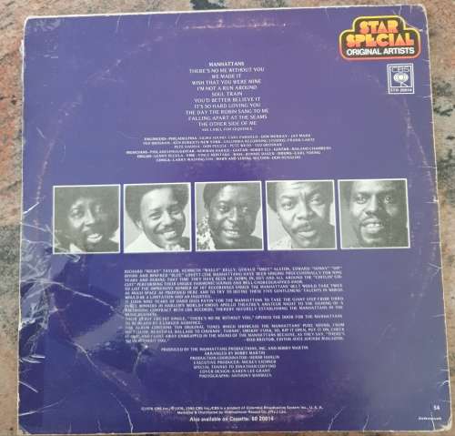 THE MANHATTANS There's No Me Without You (Very Good+/Very Good-)