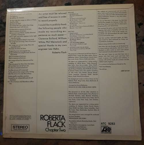 ROBERTA FLACK Chapter Two (Excellent/Excellent)