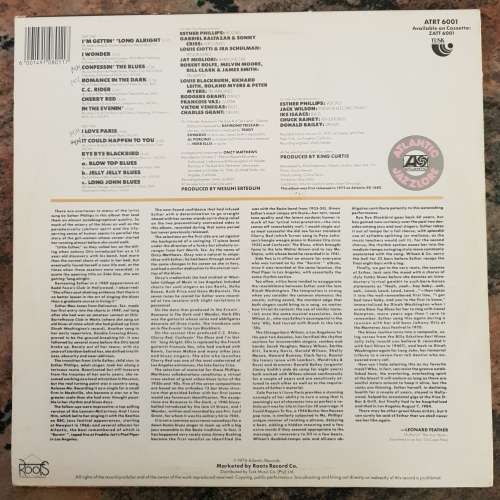 ESTHER PHILLIPS Confessin' The Blues (Very Good+/Very Good+) ATRT 6001 SA Pressing 1976