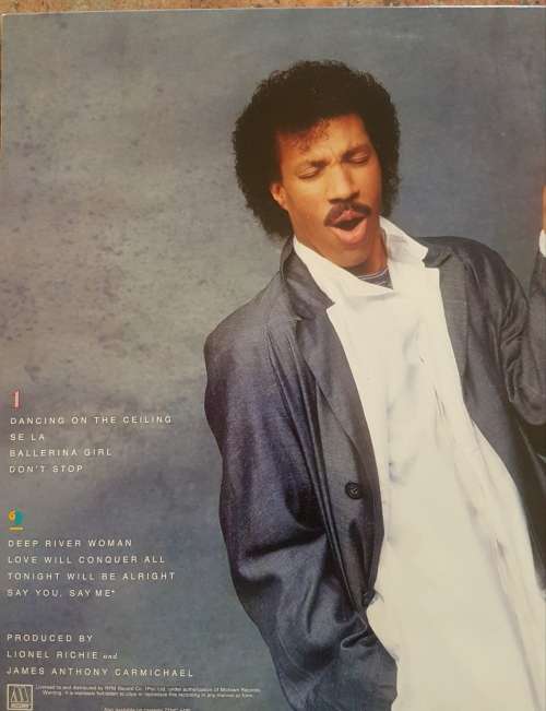 LIONEL RICHIE Dancing On The Ceiling - Gatefold sleeve (Excellent/Excellent)