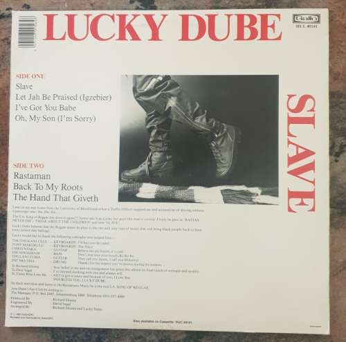 LUCKY DUBE Slave (Excellent/Excellent) 1987 Gallo SA Pressing