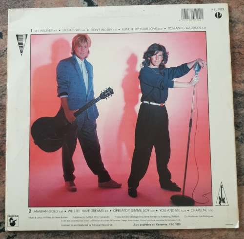 MODERN TALKING Romantic Warriors The 5th Album (Very Good+/Very Good) RSL 1033 SA Press 1987