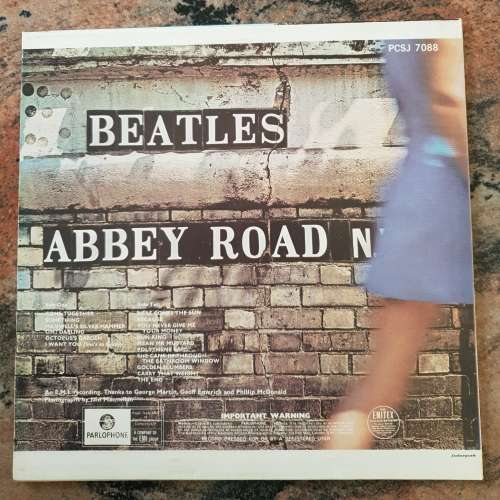 THE BEATLES Abbey Road (Excellent/Excellent) PCSJ 7088 SA Pressing 1969