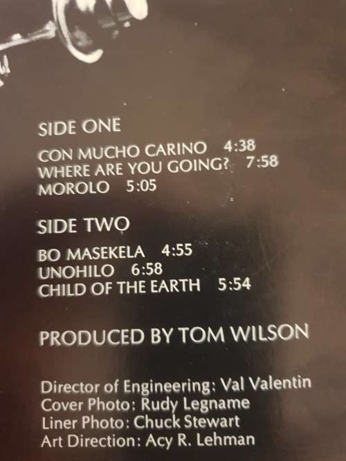 HUGH MASEKELA The Lasting Impression Of (VG+/VG) ES 4052 MGM Records 1969 - COLLECTORS' ITEM
