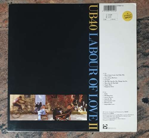 UB40 Labour Of Love II (Very Good+/Very Good+) LPDEP 14 UK Pressing 1989