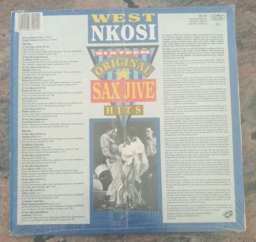 WEST NKOSI Sixteen Original Sax Jive Hits (Exc/Exc) Gallo AC 57 SA Pressing 1991