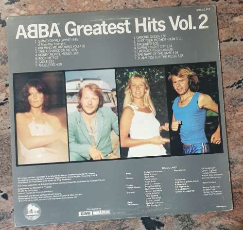 ABBA Greatest Hits Vol. 2 (Very Good+/Very Good) EMI GBL(L) 512 SA Pressing 1979