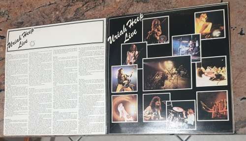 URIAH HEEP Live - Double LP (Very Good+/Very Good+) Bronze DLPL 453/4 SA Pressing 1977 - Gatefold