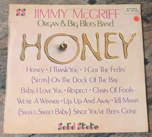 JIMMY McGRIFF Organ and Big Blues Band Honey (VG+/VG) Solid State SS 18036 South African Pressing