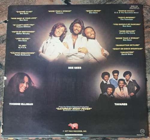SATURDAY NIGHT FEVER Various Artists OST - Double LP (VG+/VG+) RSO 2658 123 SA Press 1977 - Gatefold