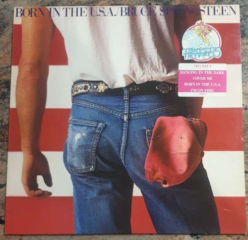 BRUCE SPRINGSTEEN Born In The USA (VG+/VG+) CBS 86304 German Press 1984 - Lyrics and inserts - RARE